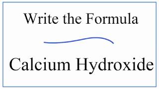 symbol of calcium hydroxide