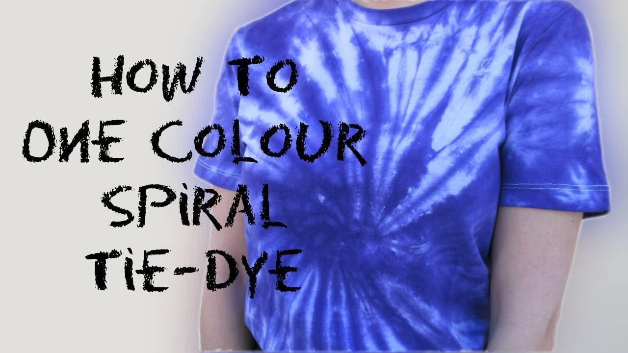 spiral tie dye with one color