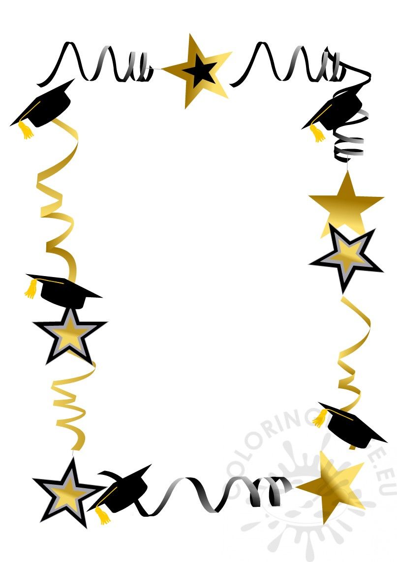 border clipart graduation