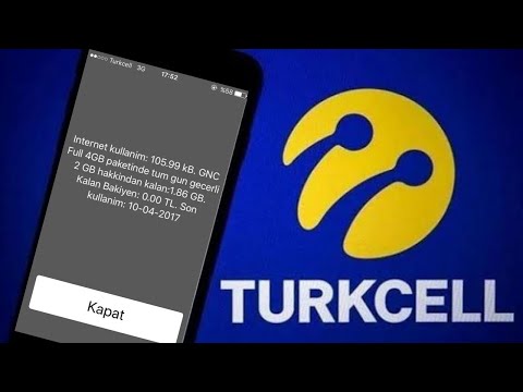 turkcell kalan kullanım bildirimi kapatma