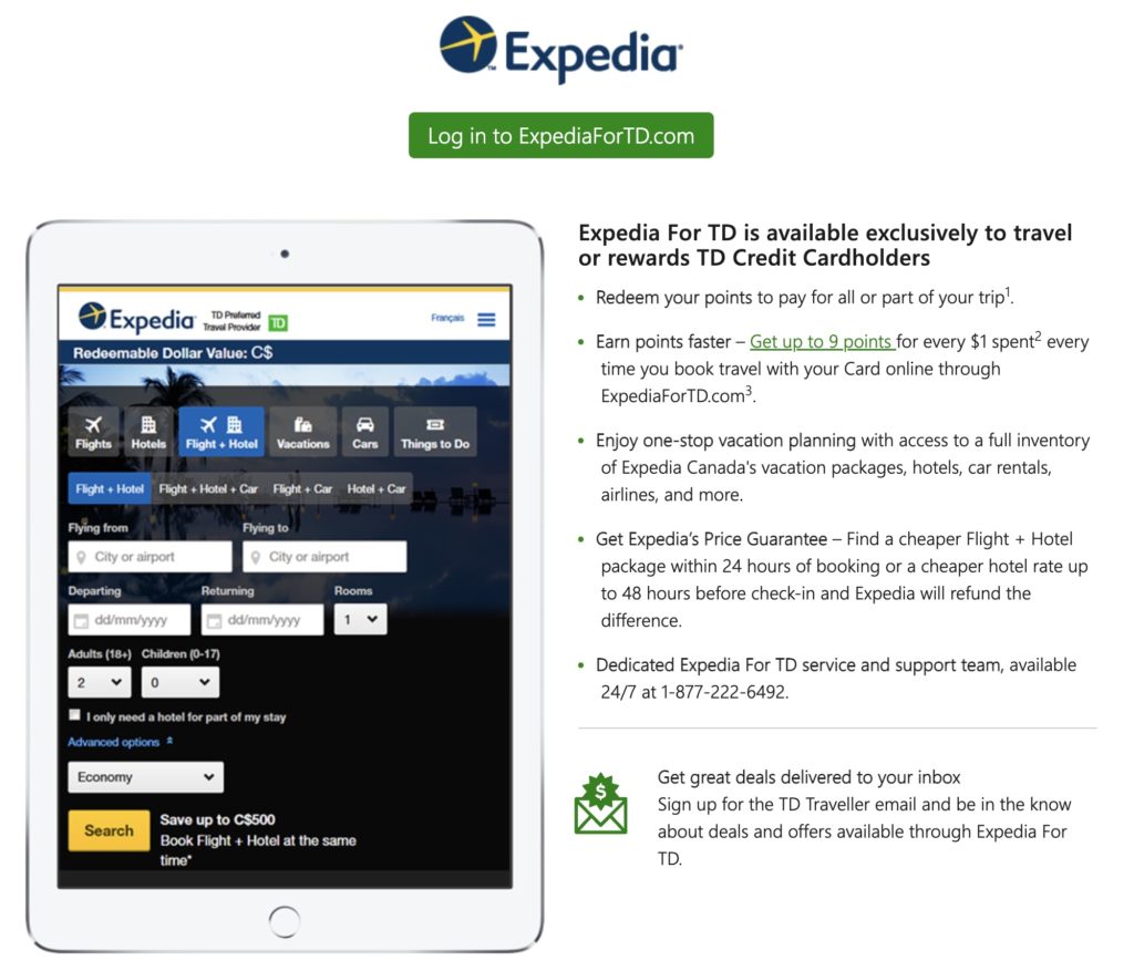 expediafor td