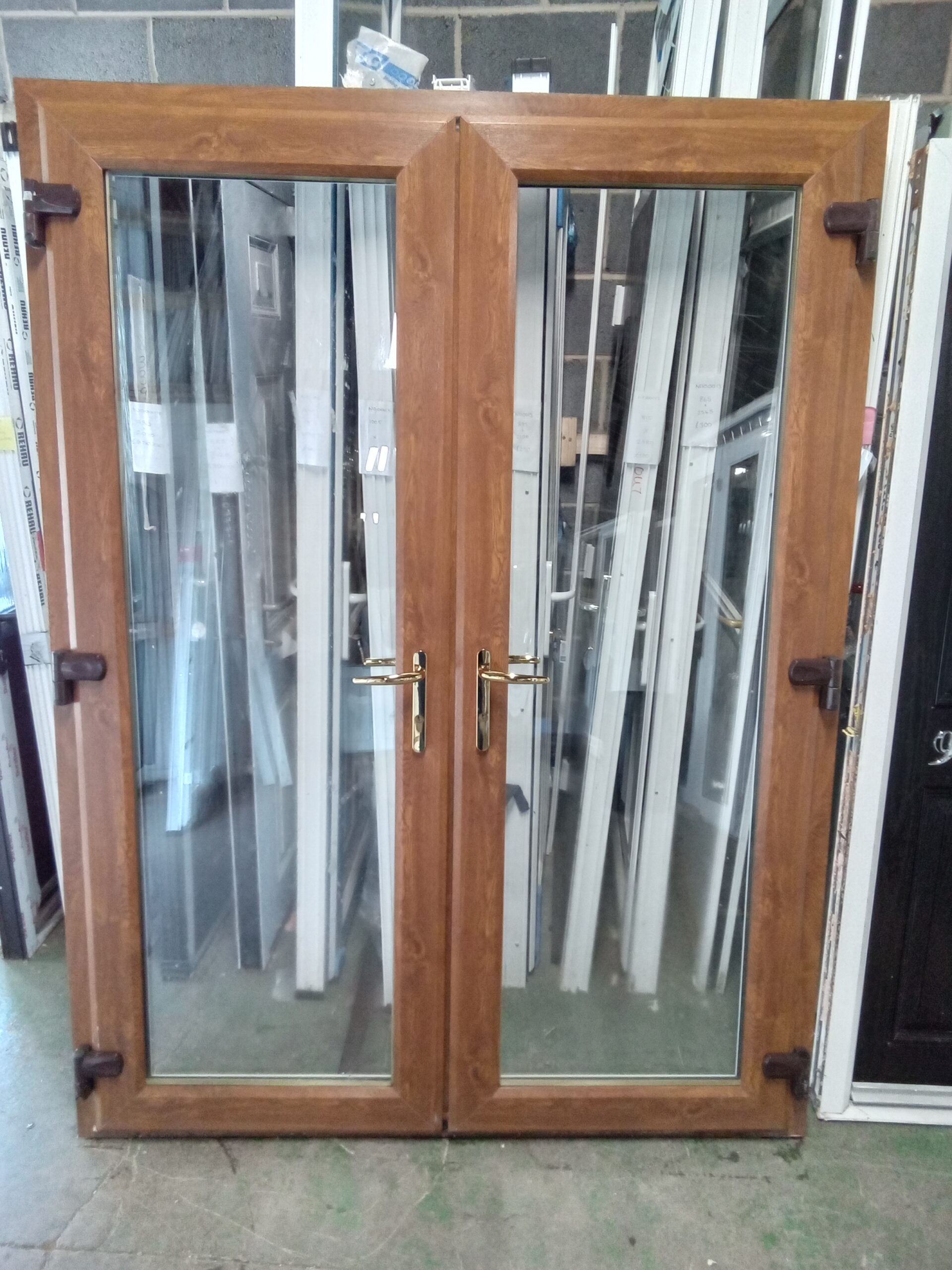 second hand upvc french doors