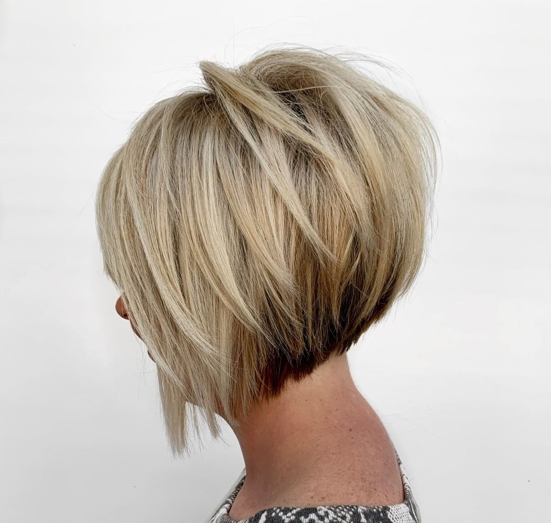 layered inverted bob haircut