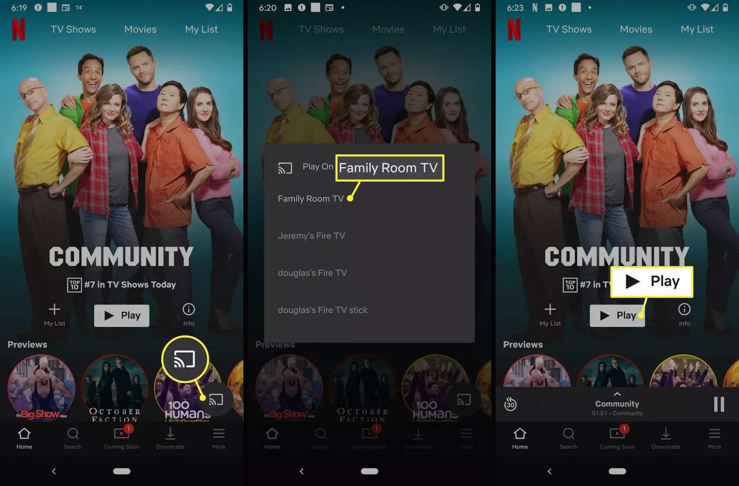 stream netflix via chromecast