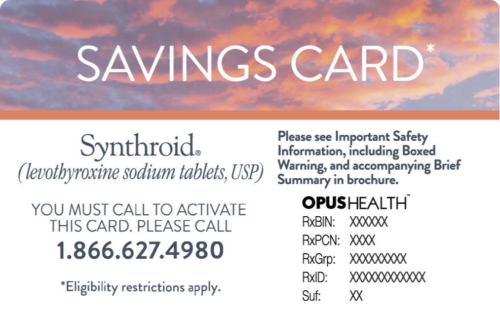 synthroid brand name coupon