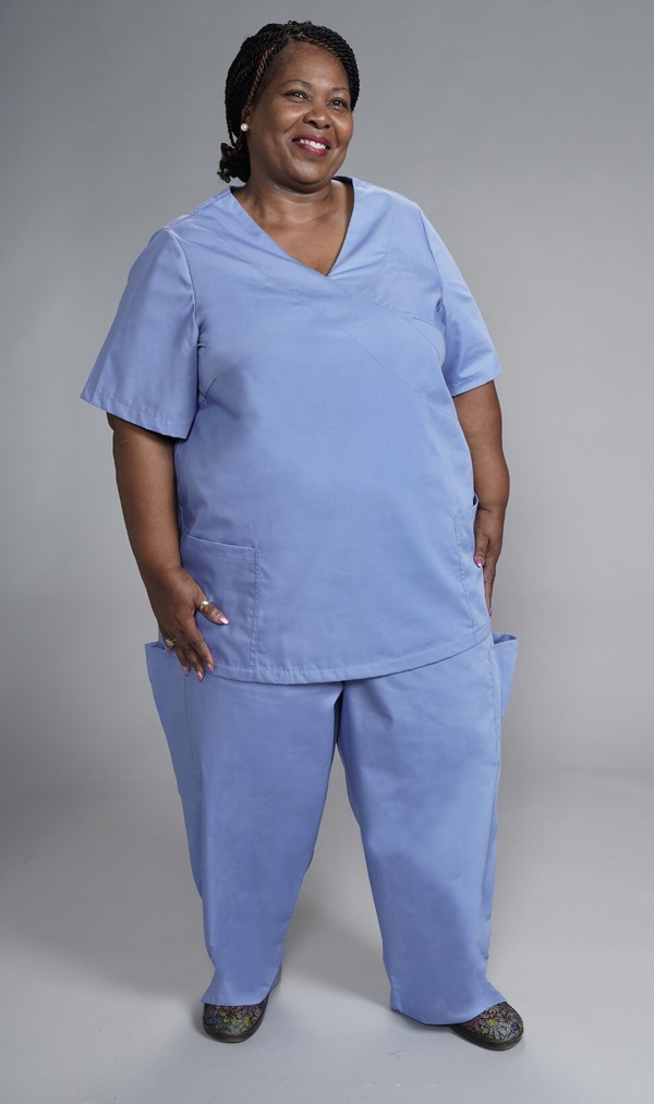 stretchy scrubs plus size