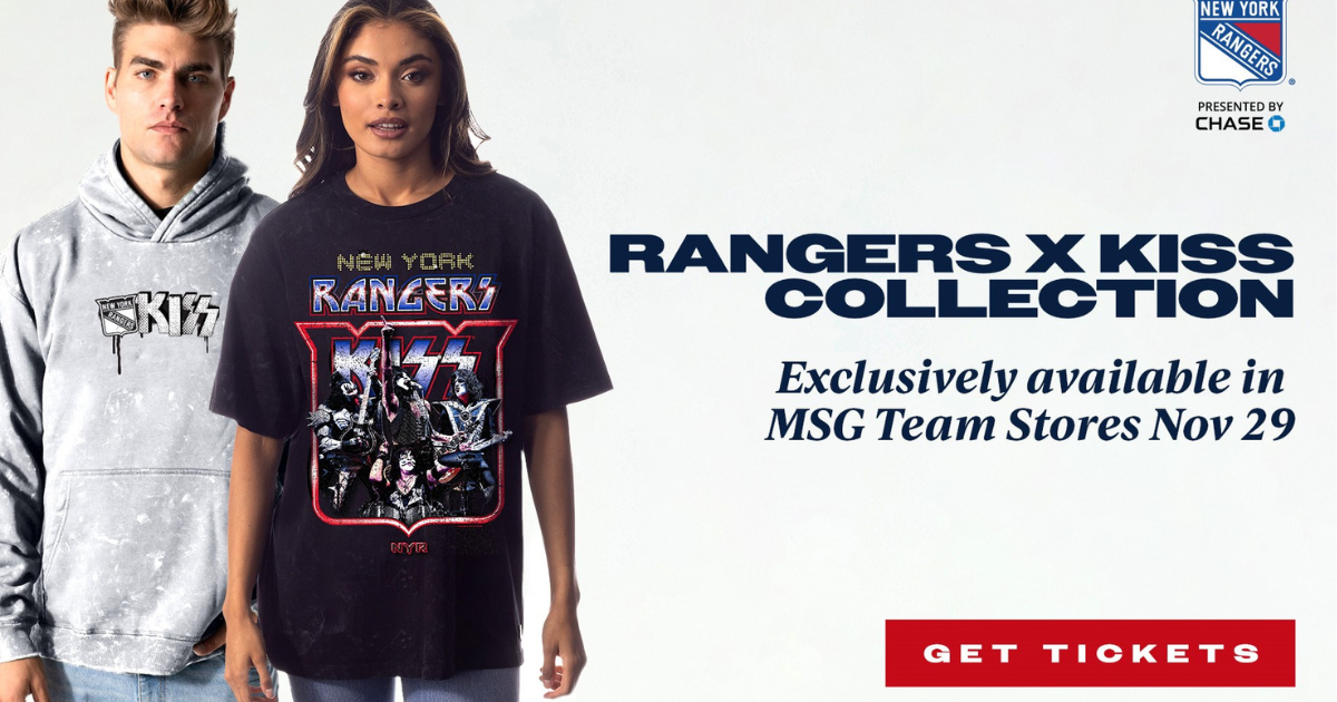 kiss ny rangers shirt