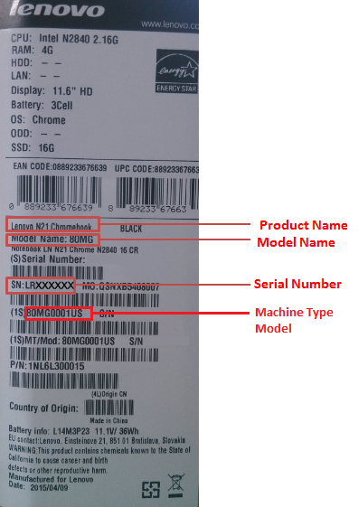 lenovo serial number