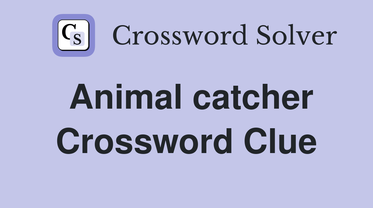 conger catcher crossword