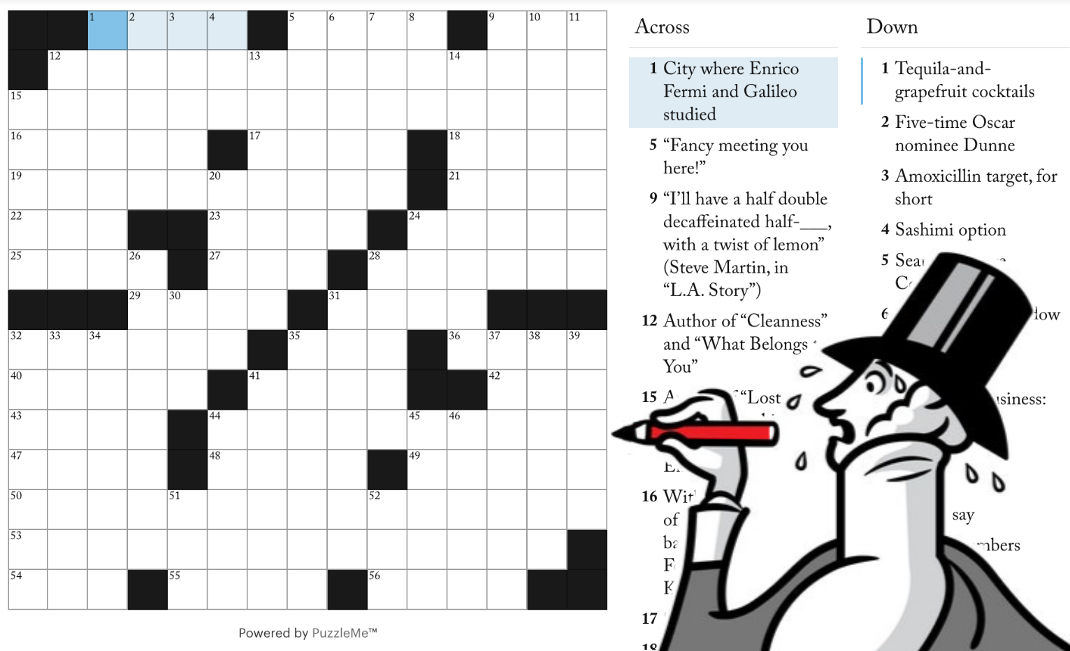 the new yorker crossword