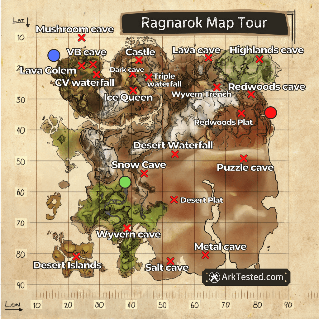 ragnarok cave locations