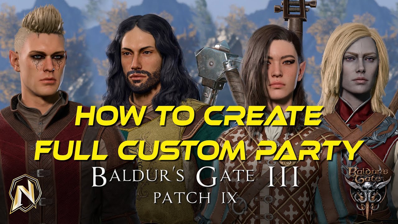 baldurs gate 3 custom party