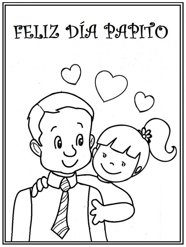 dibujos para imprimir dia del padre