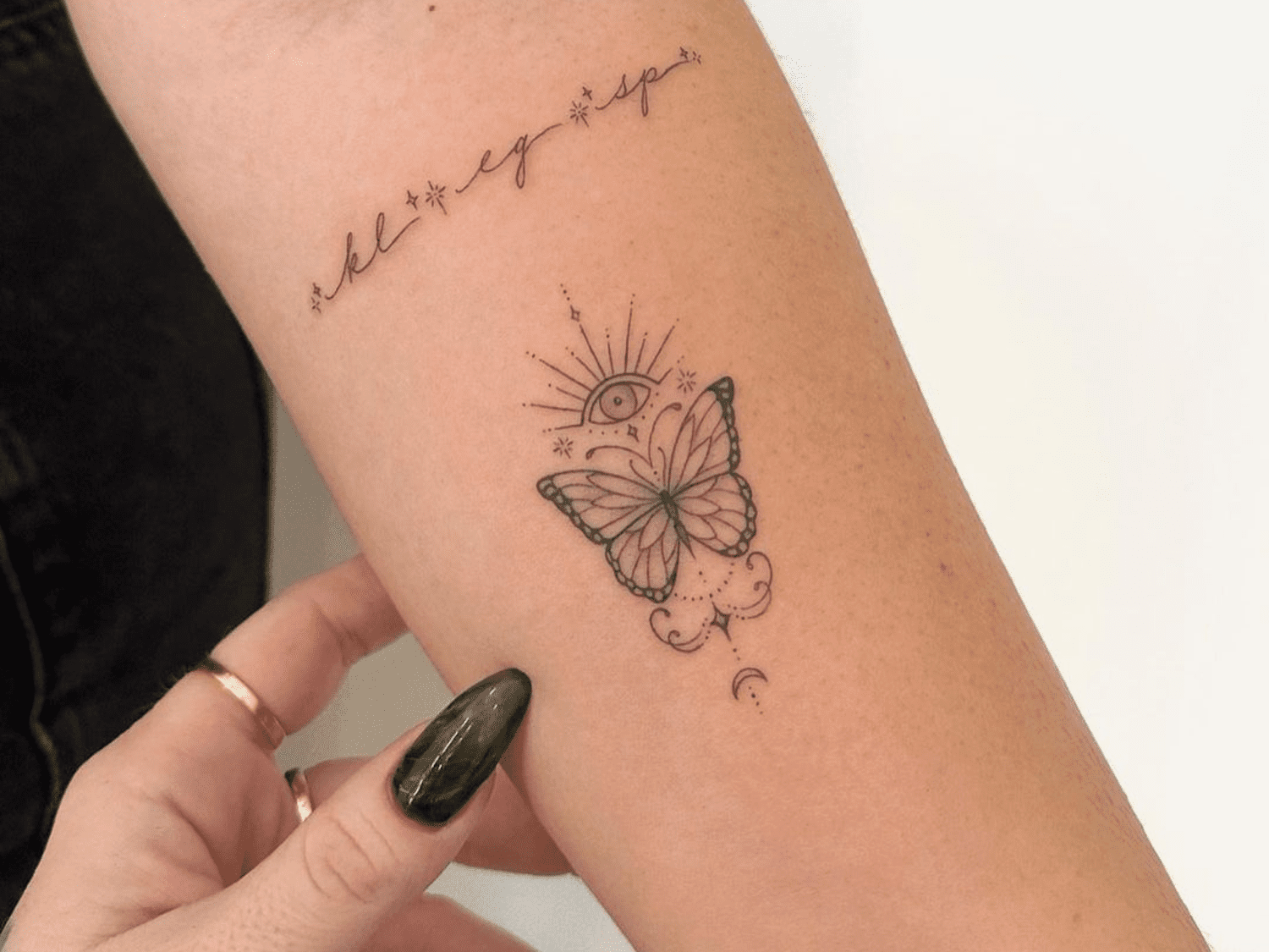 simple butterfly tattoo