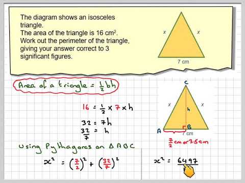 perimeter of isosceles