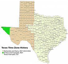 time zone for texas