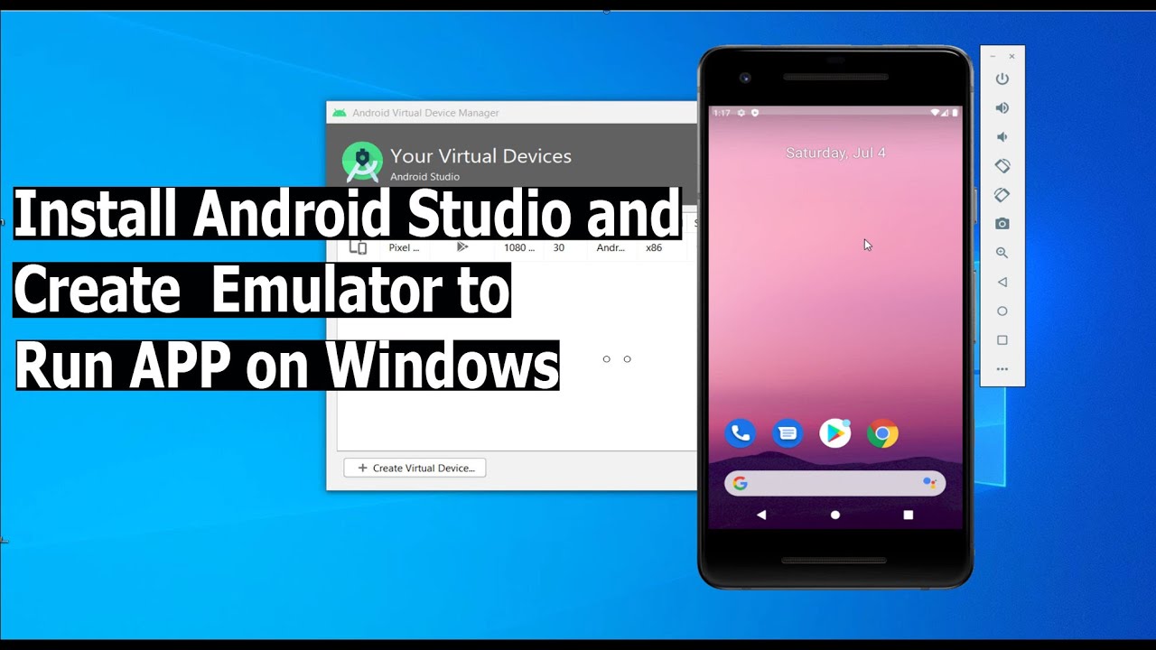 how to run android emulator on pc