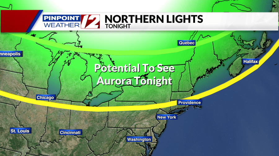 northern lights new england tonight