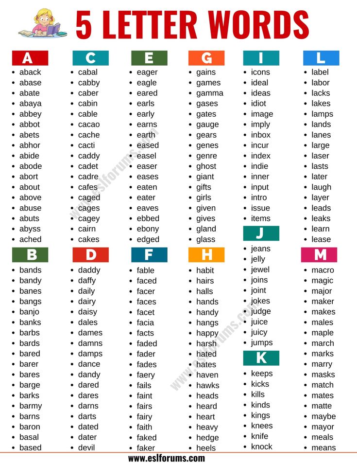 5 letter word with vowels