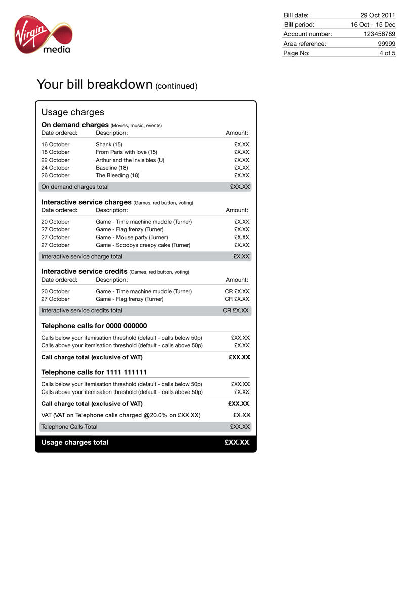 view my virgin media bill online