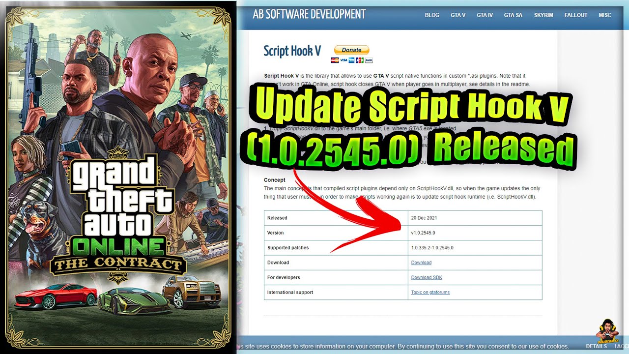 gta 5 script hook update