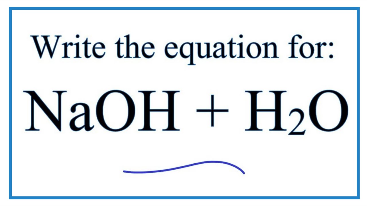 equation of sodium hydroxide