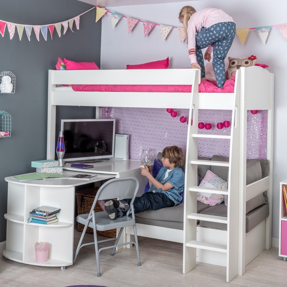 cabin bed with pull out desk