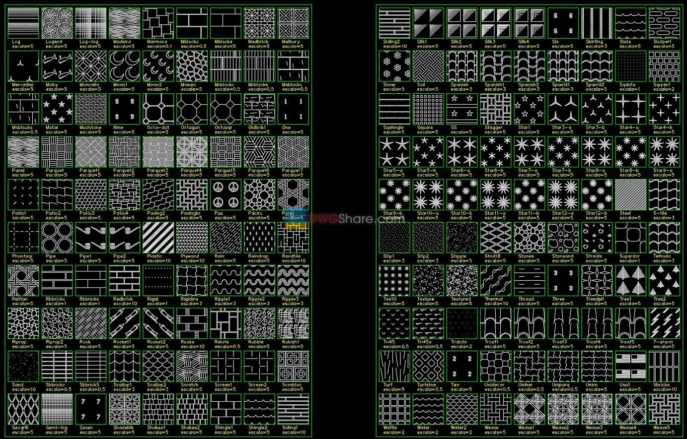 cad hatch patterns free download