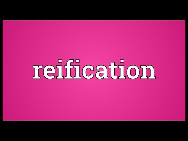 reification meaning in hindi