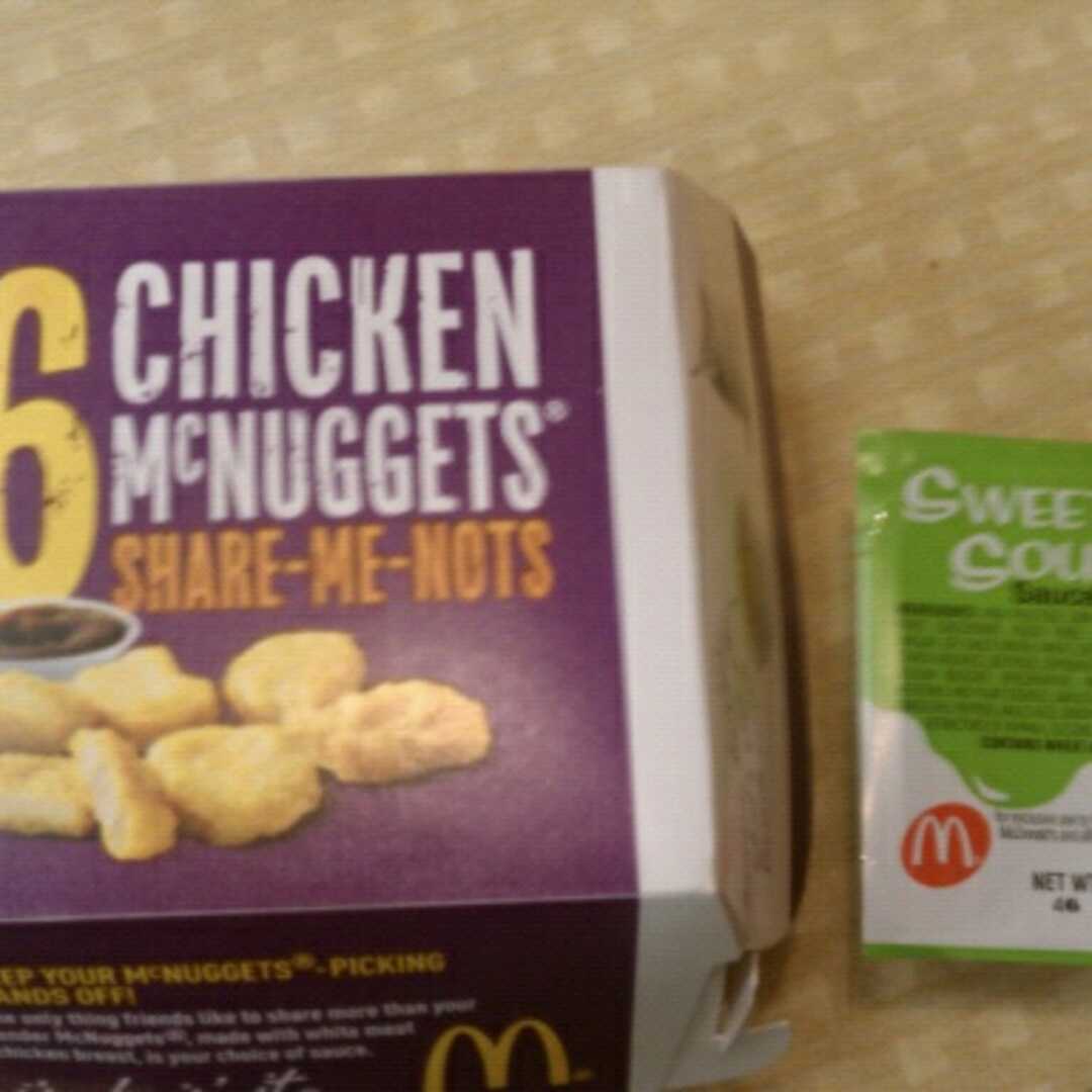 calories in mcdonalds 6 nuggets