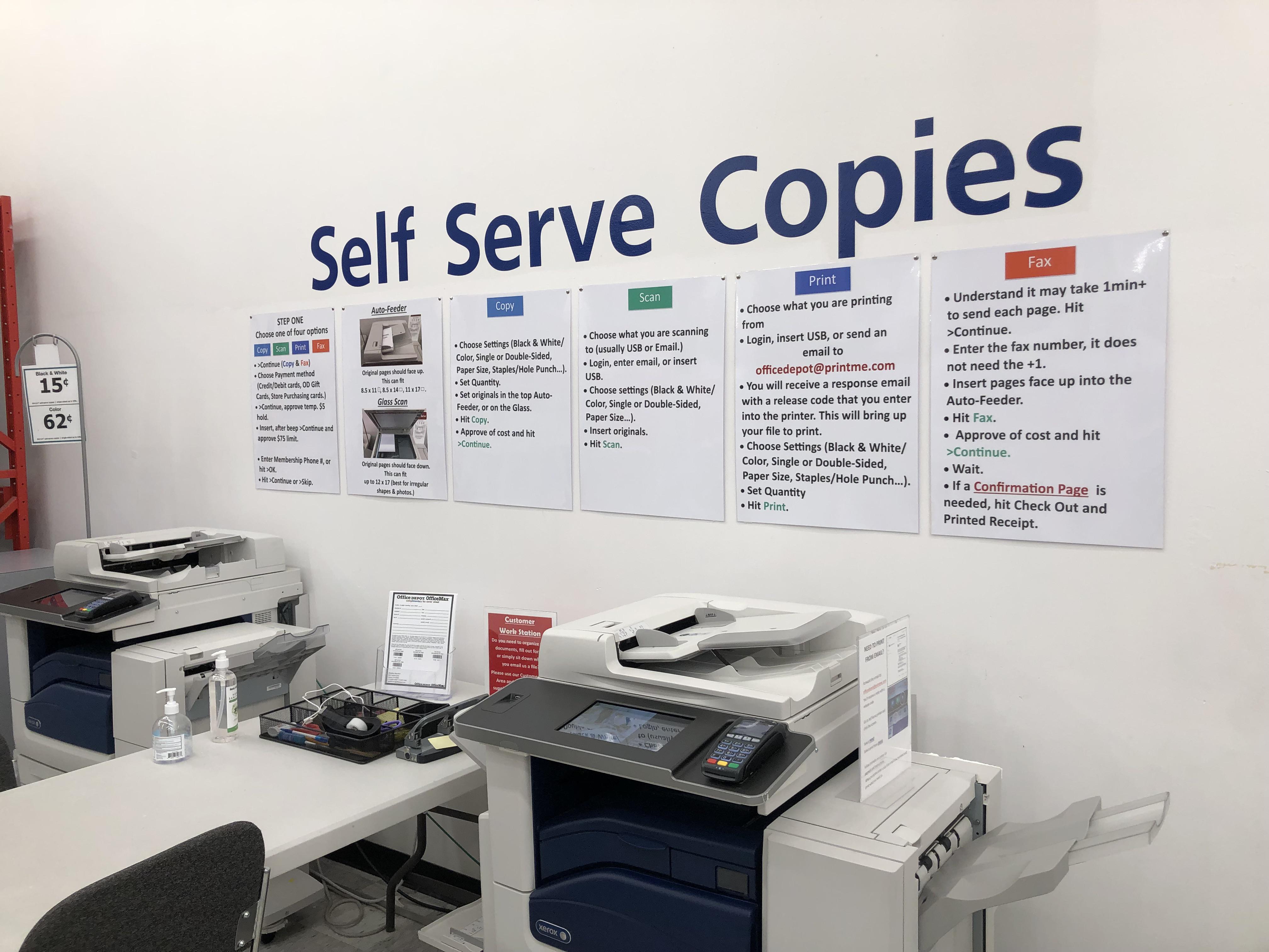 can i print something at office depot