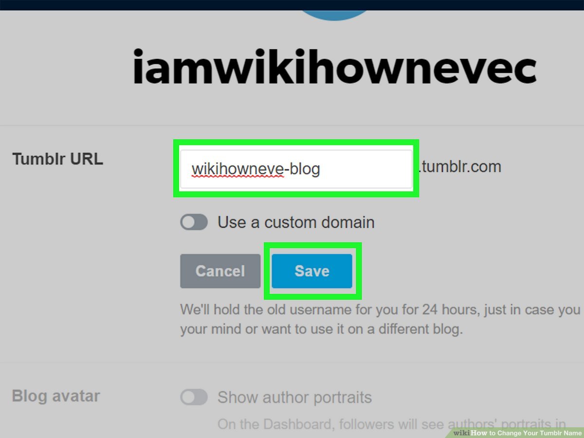 can you change your blog name on tumblr