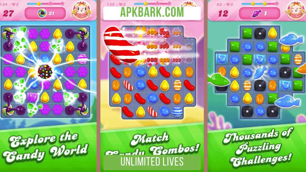 candy saga mod apk