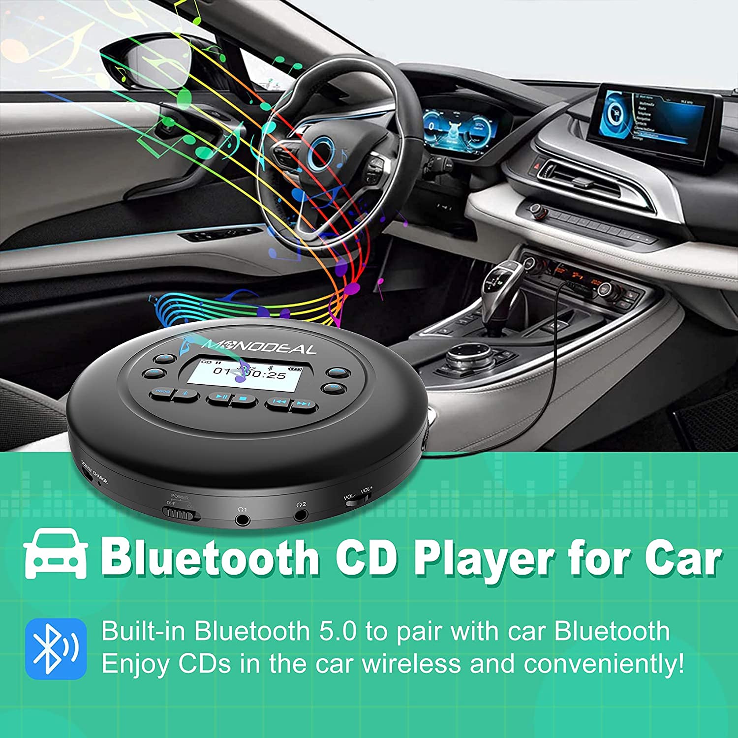 car cd player to bluetooth