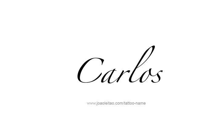 carlos name tattoo