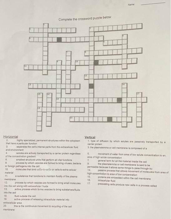 carrier crossword