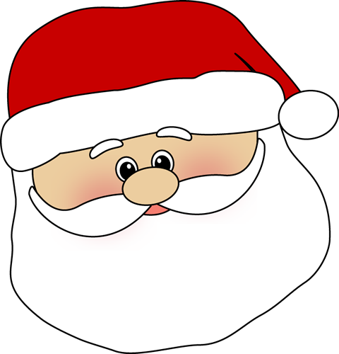 cartoon santa face