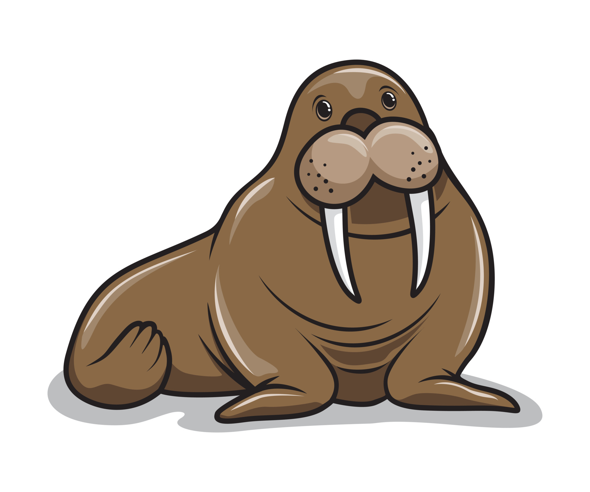 cartoon walrus