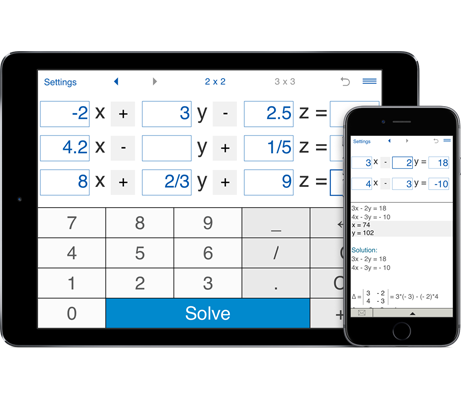 linear equations in three variables calculator