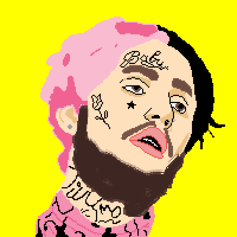 lil peep pixel art