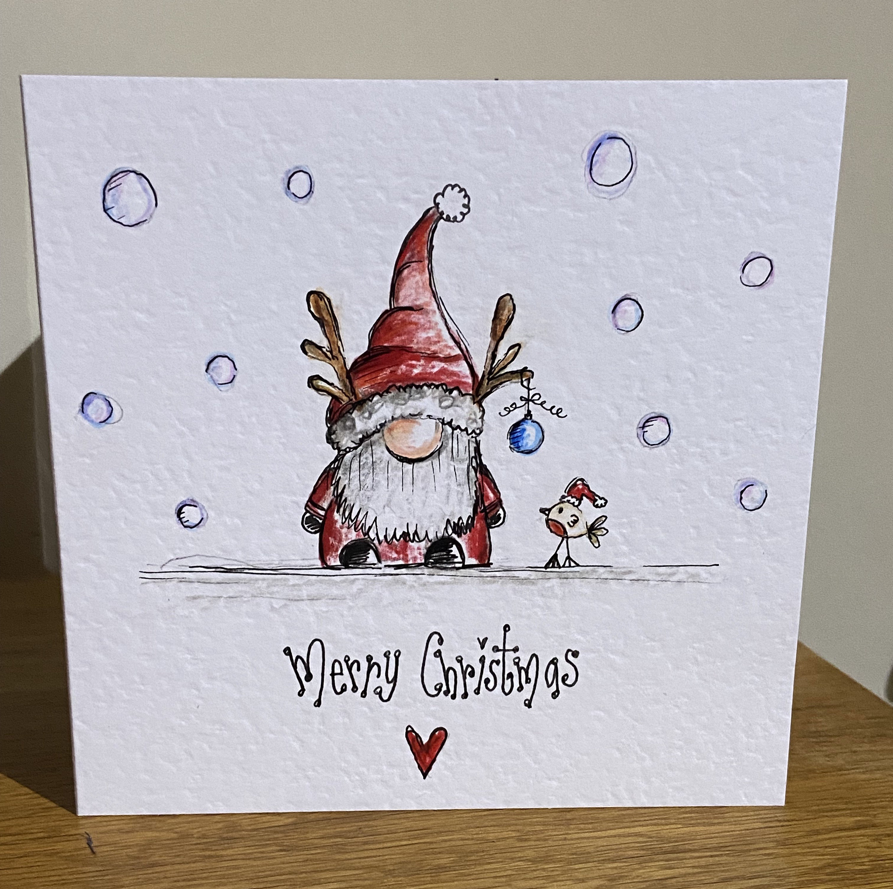 hand drawn christmas card ideas drawing