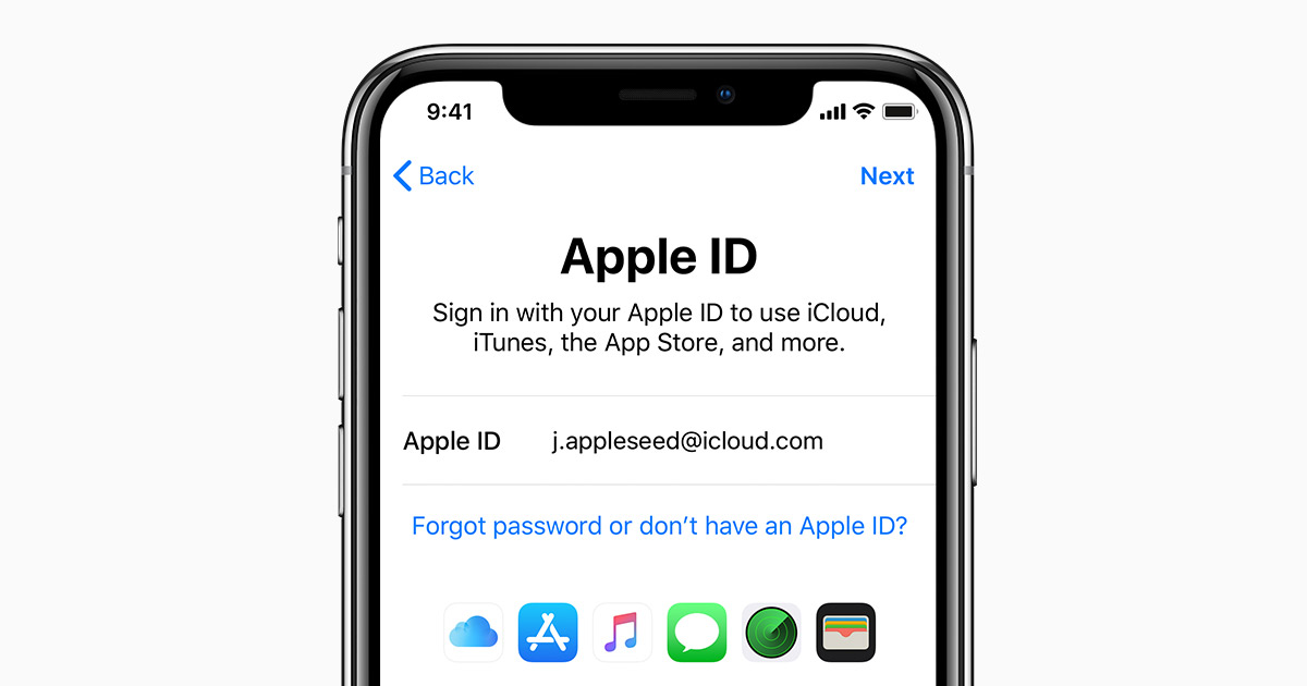 forgot apple id password