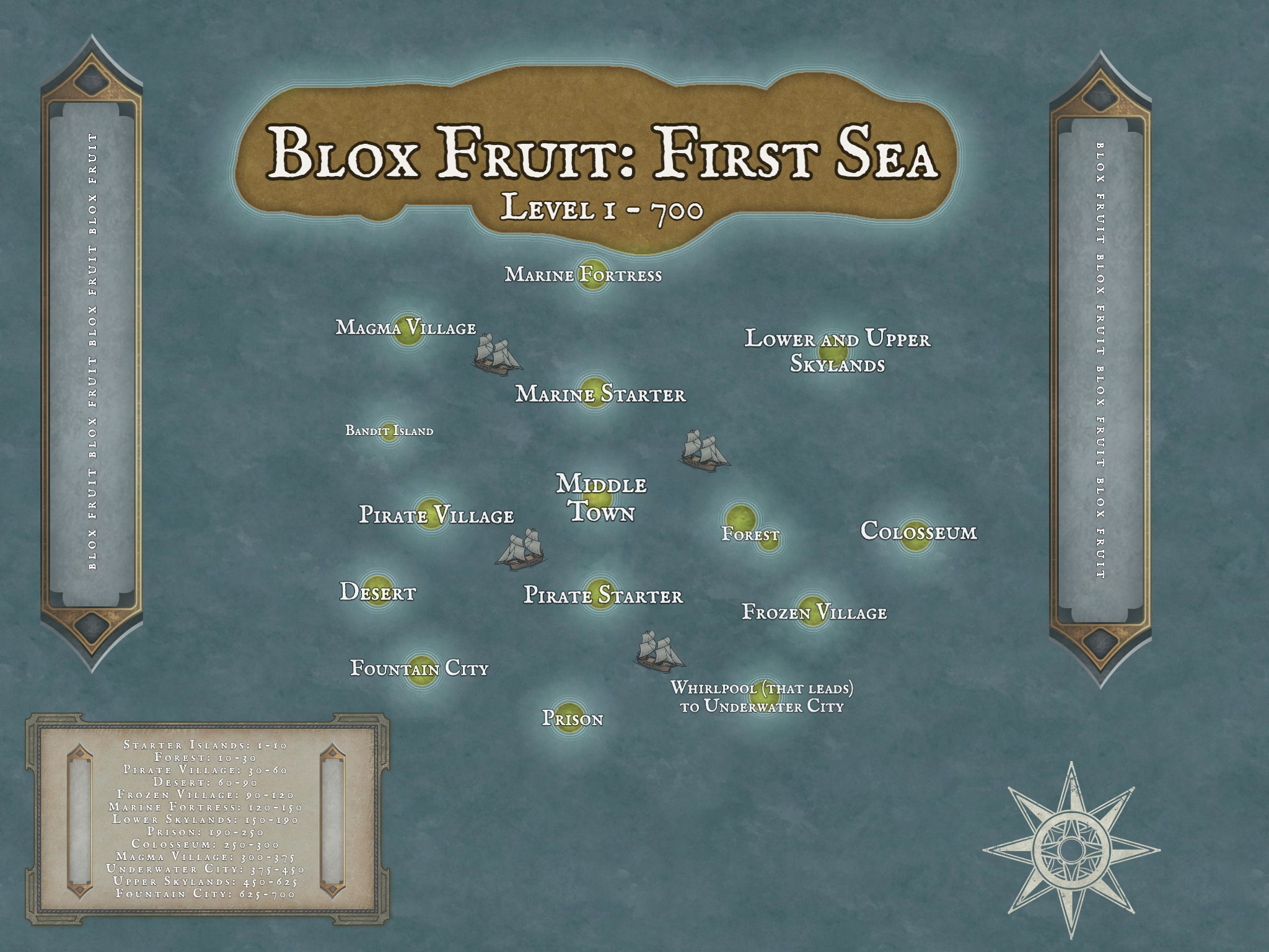 blox fruits 1st sea map