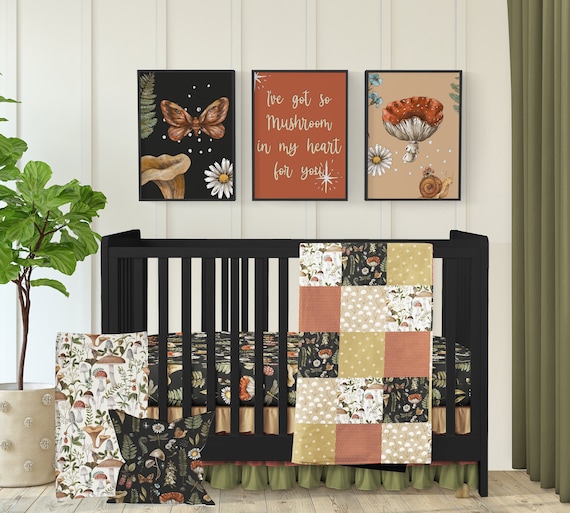 mushroom crib bedding