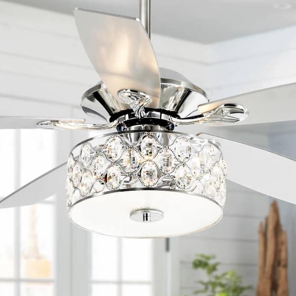 ceiling fan with crystal light