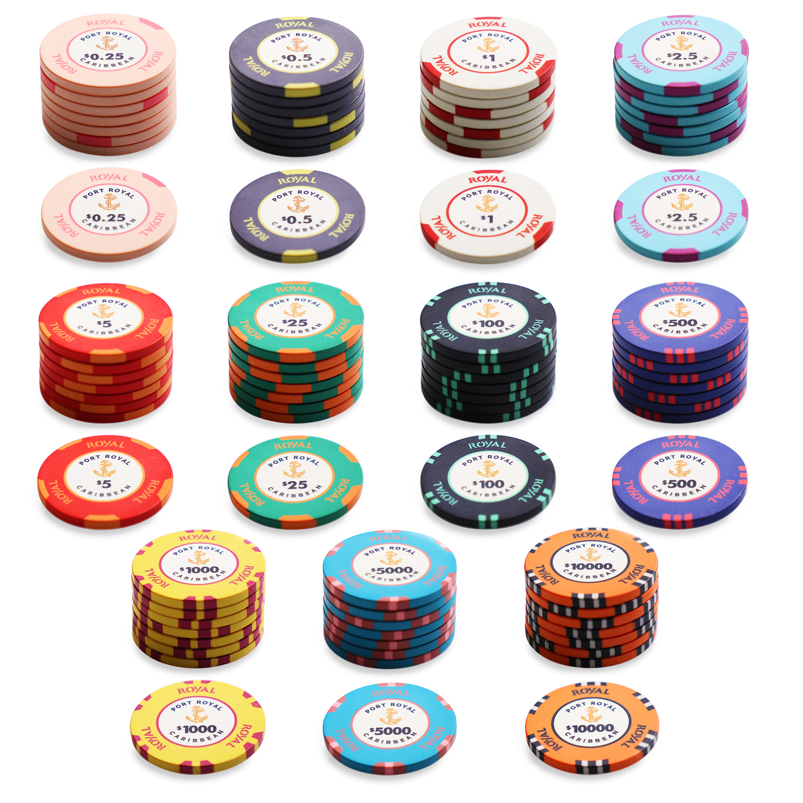 ceramic poker chips