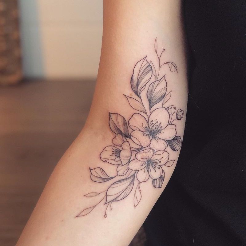 coolest flower tattoos