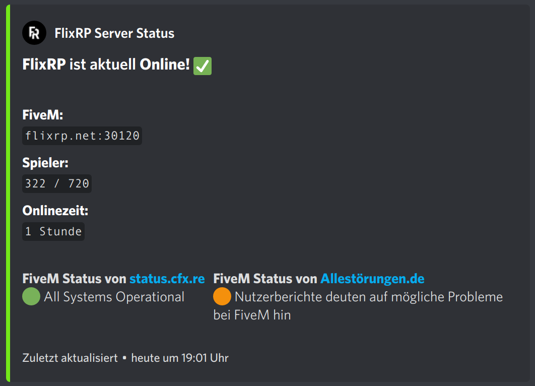 cfx server status