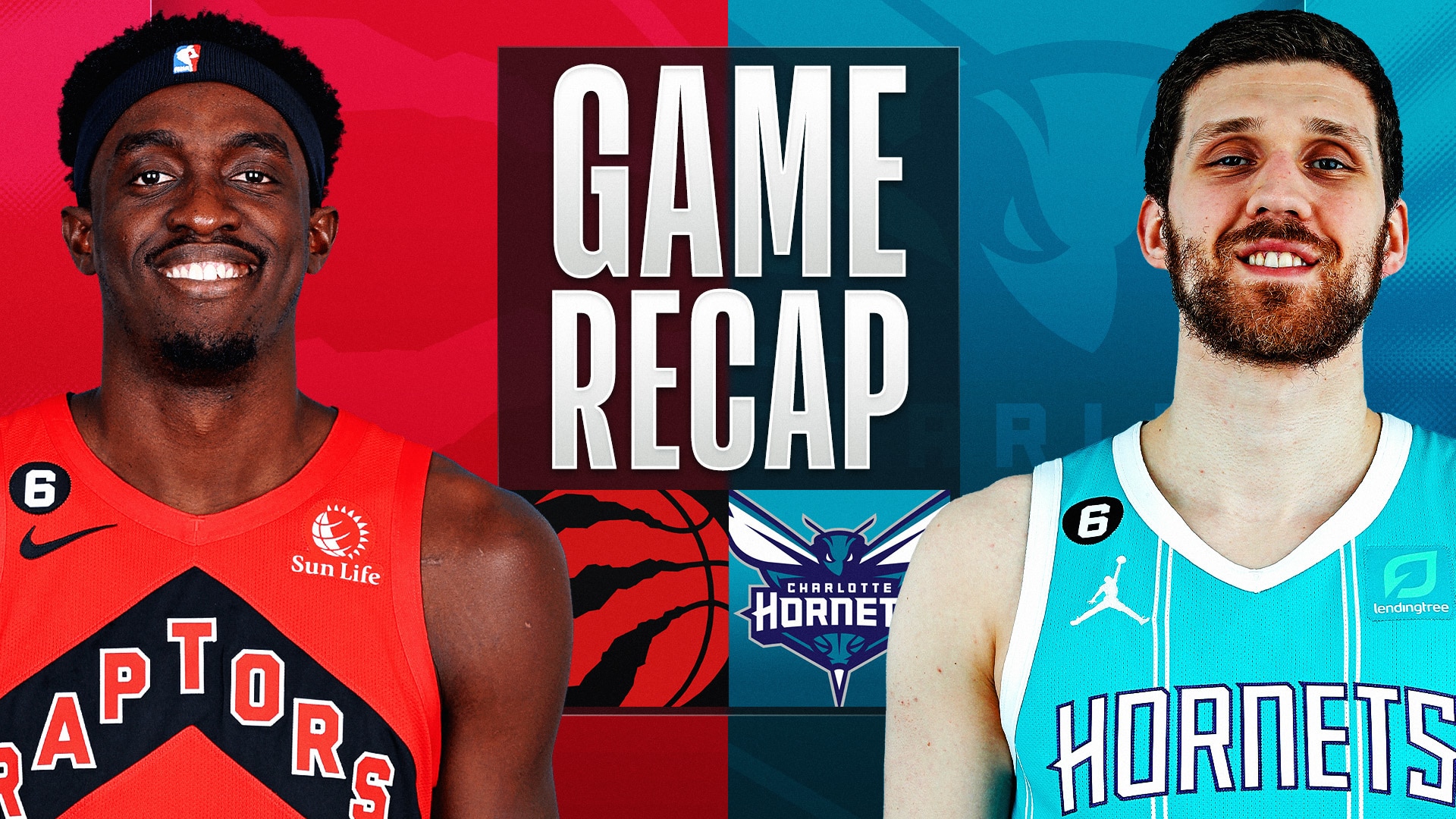 charlotte hornets vs toronto raptors match player stats