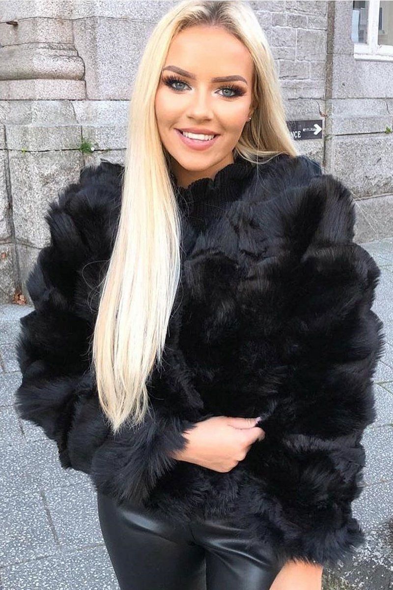 cheap faux fur jacket